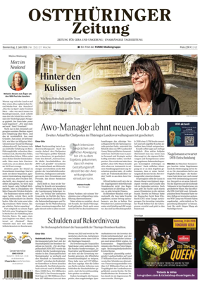 Cover of Ostthuringer Zeitung (Gera)