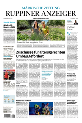 Cover of Ruppiner Anzeiger