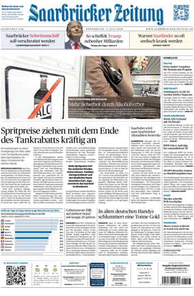Cover of Saarbruecker Zeitung