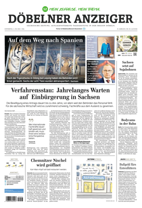 Cover of Sachsische Zeitung (Dobeln)