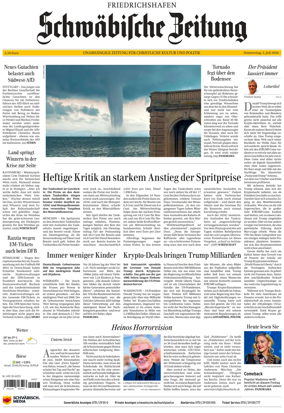 Cover of Schwabische Zeitung (Friedrichshafen)