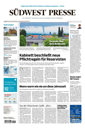 Cover of Sudwest Presse