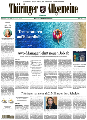 Cover of Thuringer Allgemeine (Sommerda)