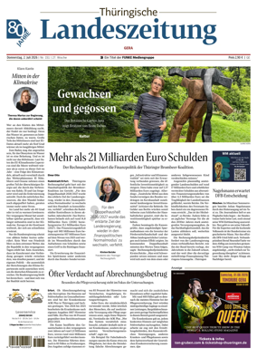 Cover of Thuringische Landeszeitung (Gera)