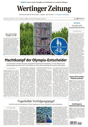 Cover of Wertinger Zeitung