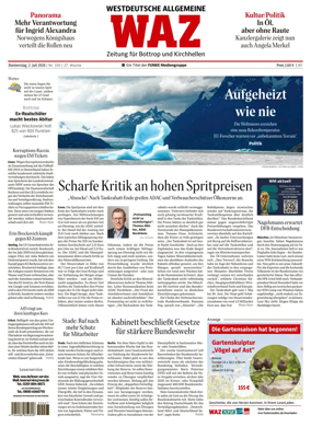 Cover of Westdeutsche Allgemeine Zeitung (Bottrop)