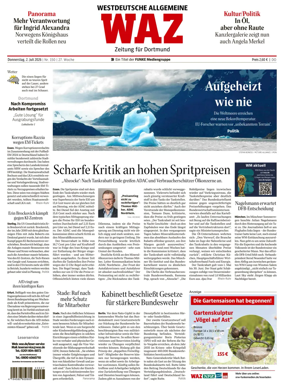 Cover of Westdeutsche Allgemeine Zeitung (Dortmund-Sud II)