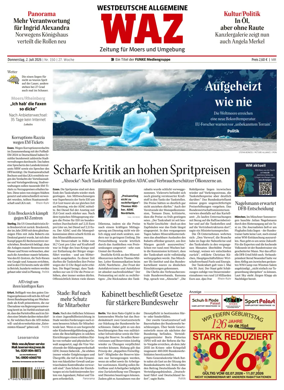 Cover of Westdeutsche Allgemeine Zeitung (Moers)