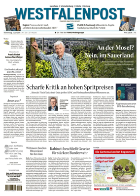 Cover of Westfalenpost (Meschede)
