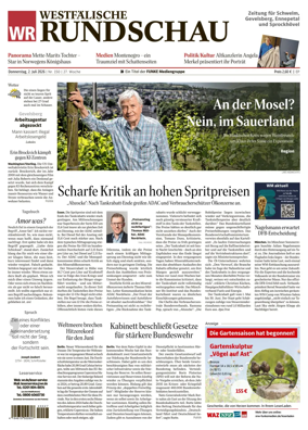 Cover of Westfalische Rundschau (Ennepetal)