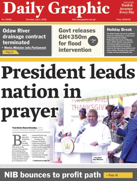 Cover of Daily Graphic