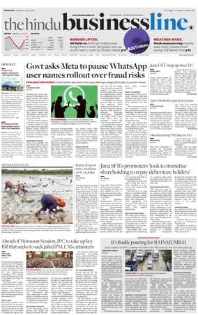 Cover of BusinessLine (Bangalore)