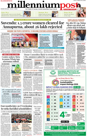 Cover of Millennium Post (Kolkata)