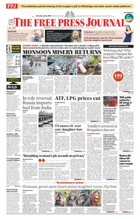 Cover of The Free Press Journal