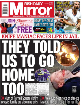 Cover of Irish Daily Mirror