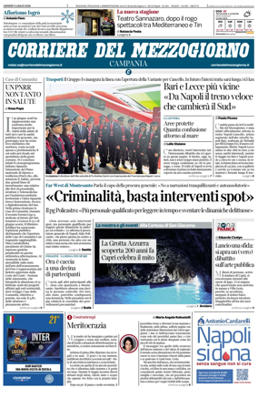 Cover of Corriere del Mezzogiorno (Campania)