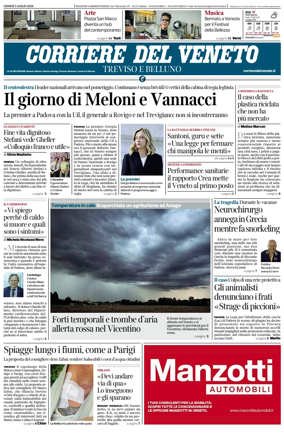 Cover of Corriere del Veneto (Treviso e Belluno)