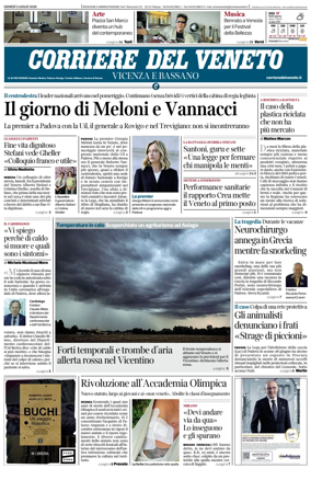 Cover of Corriere del Veneto (Vicenza e Bassano)