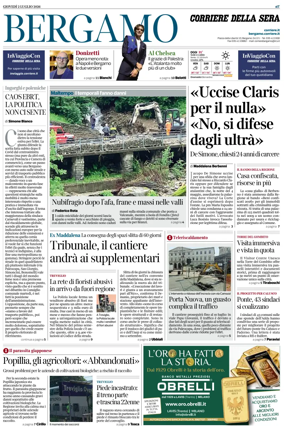 Cover of Corriere della Sera (Bergamo)