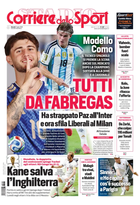 Cover of Corriere dello Sport (Nazionale)