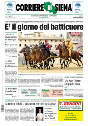 Cover of Corriere di Siena