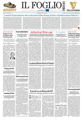 Cover of Il Foglio Quotidiano