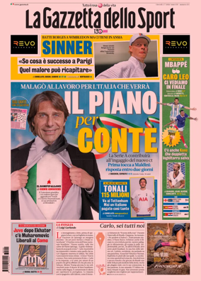 Cover of La Gazzetta dello Sport