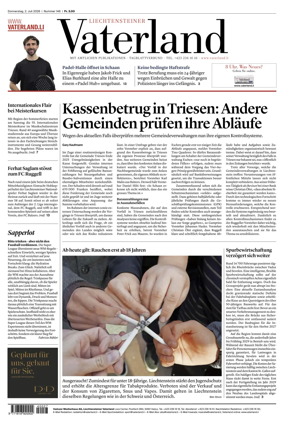 Cover of Liechtensteiner Vaterland