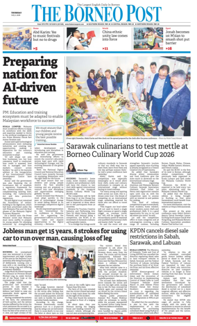 Cover of The Borneo Post (Sarawak)