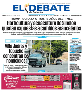 Cover of El Debate de Culiacan