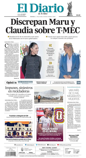 Cover of El Diario de Juarez