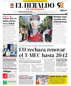 Cover of El Heraldo de Chihuahua