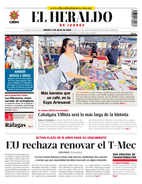 Cover of El Heraldo de Juarez