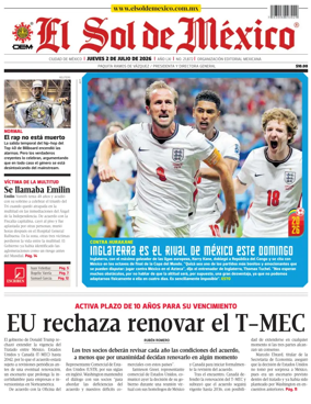 Cover of El Sol de Mexico