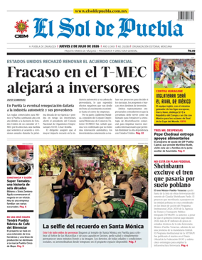 Cover of El Sol de Puebla