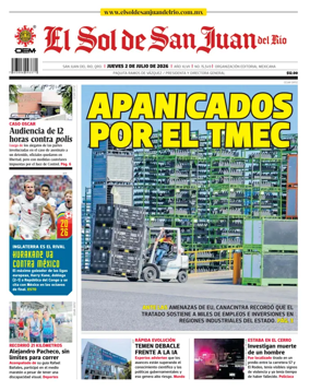 Cover of El Sol de San Juan del Rio