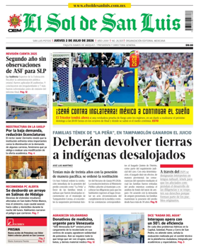 Cover of El Sol de San Luis Potosi