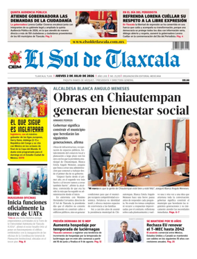 Cover of El Sol de Tlaxcala