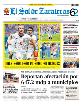 Cover of El Sol de Zacatecas