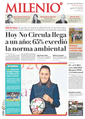 Cover of Milenio Edo de Mexico