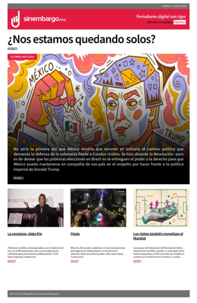 Cover of Sin Embargo Opinion