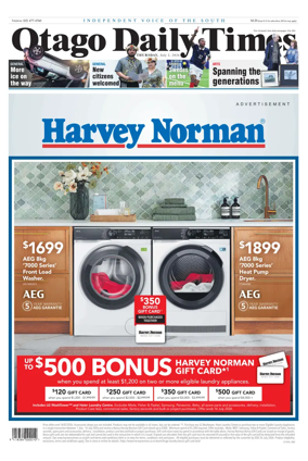 Cover of Otago Daily Times