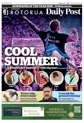 Cover of Rotorua Daily Post