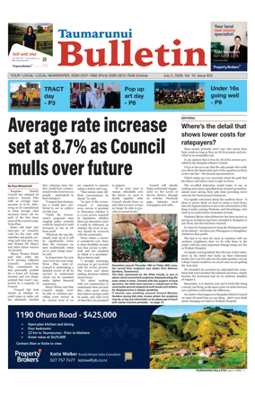 Cover of Taumarunui Bulletin