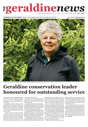 Cover of The Geraldine News