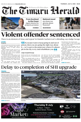 Cover of The Timaru Herald
