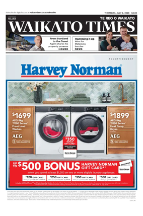 Cover of Waikato Times
