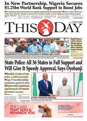 Cover of THISDAY