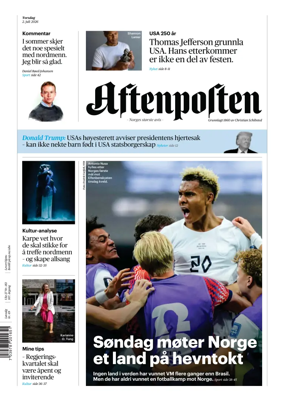 Cover of Aftenposten