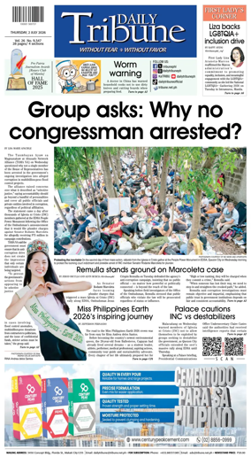 Cover of Daily Tribune (Philippines)